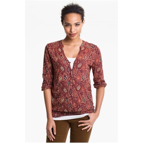 lucky brand paisley top